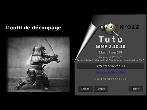 Tuto Gimp 2 10 18 pour débutant -022- L’outil de découpage