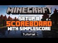 BEST Scoreboard Plugin For Your Minecraft Server (SimpleScore Tutorial)