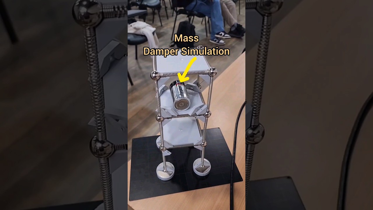 🔥This is how🤔  Mass Damper Works. Easy to understand😀😀#viral #reels #shorts #damping #physics