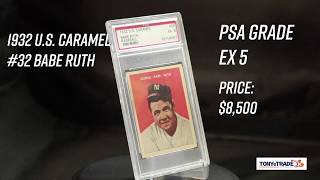 Rare Babe Ruth card! 1932 U.S. Caramel Babe Ruth card