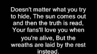 The Stranglers, Everybody loves you when your dead lyrics, In sync with song.
