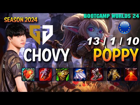 GEN Chovy POPPY vs WUKONG Jungle - Patch 14.20 EUW Ranked WORLDS 2024 Bootcamp | lolrec