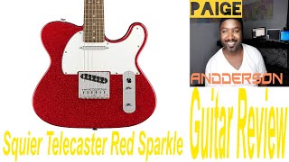 Video thumbnail for Guitar Center Limited Edition Squier Bullet Telecaster Red Sparkle by Paige Andderson
