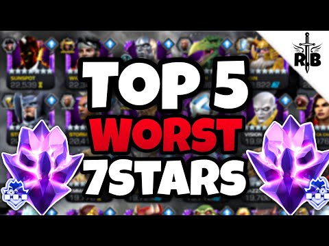 Top 5 Worst 7star Champions In Marvel Contest Of Champions