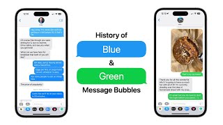 History of Blue & Green Message Bubbles