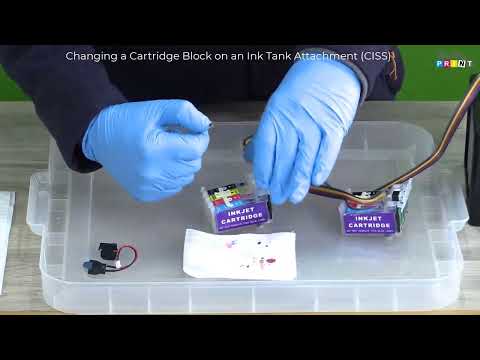 Video thumbnail: Change An Ink Tank Attachment, Ciss Cartridge Block
