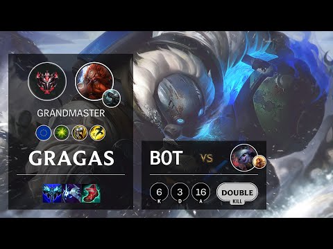 Gragas Bot vs Tristana - EUW Grandmaster Patch 11.13