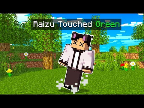 Minecraft But You Can't Touch the Color GREEN (Tagalog)