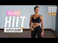 60 MIN INTENSE HIIT Workout To BURN 1000 CALORIES Full Body Cardio At Home No Equipment