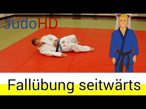 Weiß- Gelb: Fallübung seitwärts [Judo]