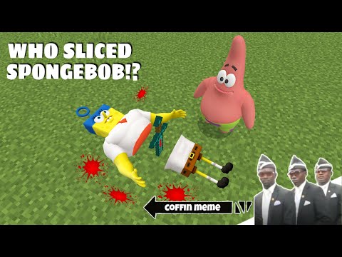 Who Sliced Super Spongebob in Minecraft - Coffin Meme