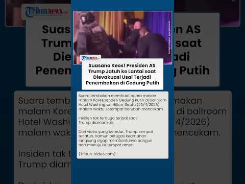Suasana Keos! Presiden AS Donald Trump Jatuh saat Dievakuasi seusai Ada Penembakan di Gedung Putih