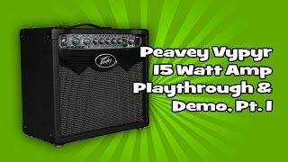 Video thumbnail for Peavey Vypyr 15 Watt Amp Playthrough & Demo, Pt. 1 by The Creative Guitarist