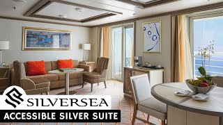 Silver Muse | Accessible Silver Suite Walkthrough Tour & Review | Silversea Cruises | 4K | 2024