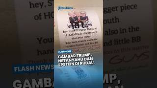 IRAN PERMALUKAN Amerika Dengan Gambar Trump dan Netanyahu Satu Ranjang dengan Epstein di Rudal