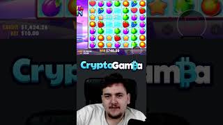 🎉🍓 Big Win on Fruit Party Online Slot 🍇🍊 #Shorts