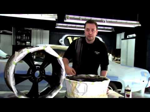 Painting Car Wheels with VHT Wheel Paint - Restoration of 1972 Plymouth Satellite Sebring Plus