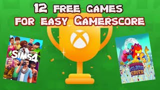 12 FREE GAMES FOR EASY GAMERSCORE| 2025