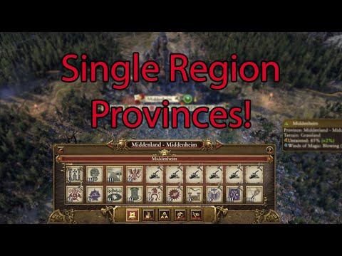 Warhammer 2 Overhaul: Single Region Provinces, Armour Upgrades and Lizardmen.