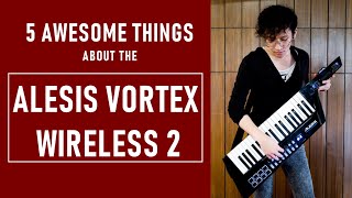 Video thumbnail for ALESIS VORTEX WIRELESS 2 KEYTAR | Review + 5 Awesome Features! by Ted and Kel