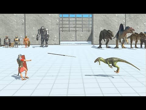 MUTANT PRIMATES & ANCIENT HUMANS VS CARNIVORE DINOSAURS & MAMMALS - Animal Revolt Battle Simulator
