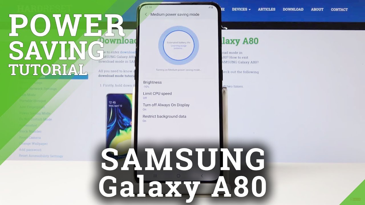 Power Saving Mode SAMSUNG Galaxy A80