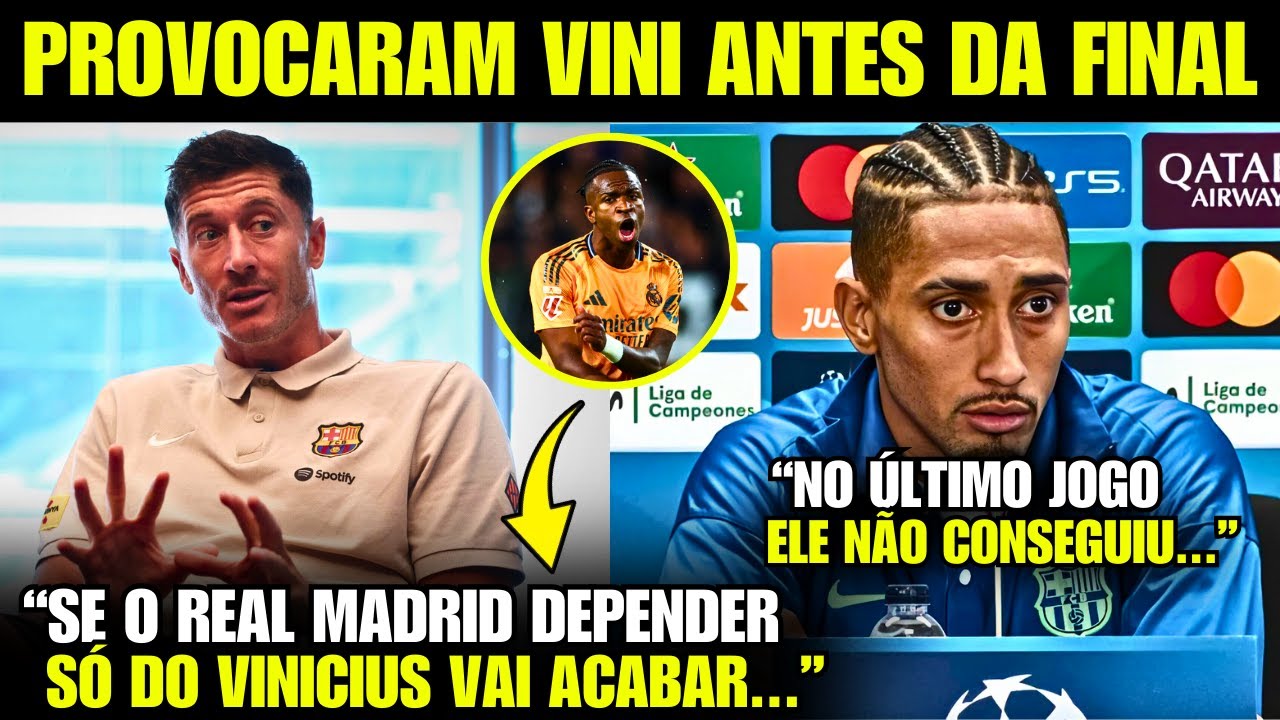🚨 EITA! Olha o que os JOGADORES DO BARÇA FALARAM DO VINICIUS JR ANTES DA FINAL