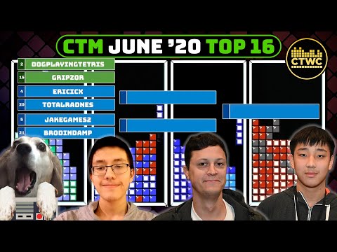 June 2020 CTM - Blue/Green Bracket - Classic Tetris Monthly