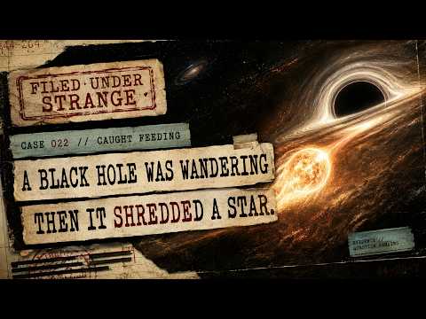 The Wandering Black Hole Caught Shredding a Star