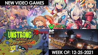 NEW VIDEO GAMES RELEASES 12-25-21 with Trailers