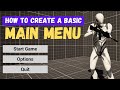 How To Create A Main Menu Unreal Engine 5 Tutorial