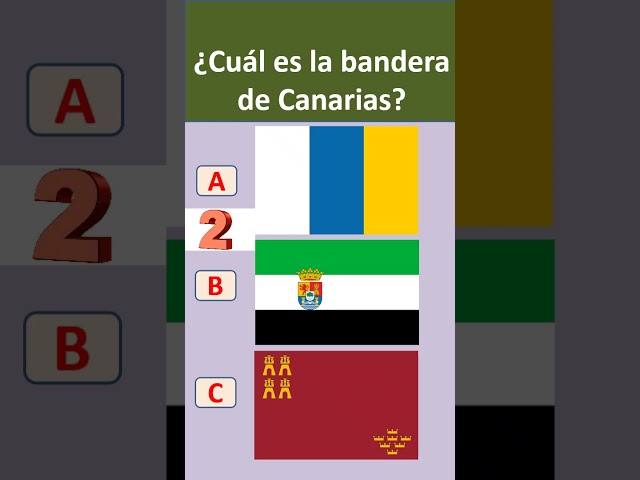 Vídeo relacionado con Bandera de Islas Canarias - 150cm x 90cm - Colores Oficiales