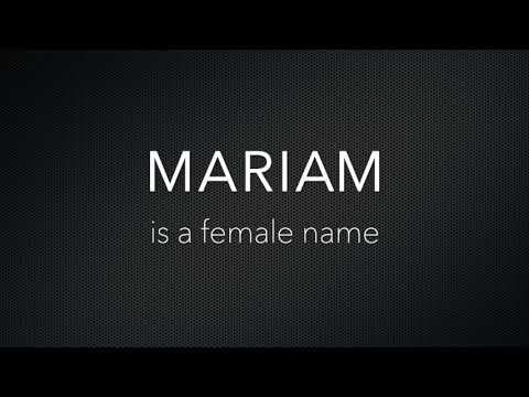 How to Pronounce Mariam