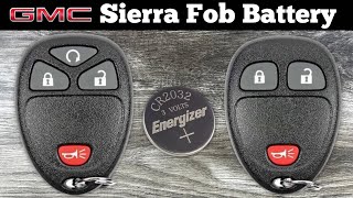 2007 - 2013 GMC Sierra Key Fob Battery Replacement - How To Change Replace Sierra Remote Batteries