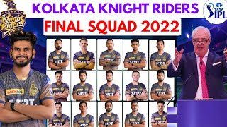 IPL 2022 | Kolkata Knight Riders Final Squad So Far | KKR Players List IPL 2022 | IPL 2022