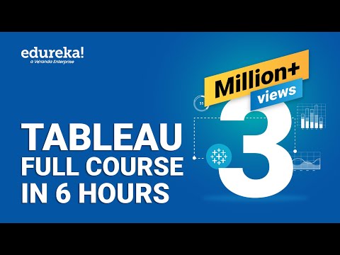 Tableau Full Course - Learn Tableau in 6 Hours | Tableau Training for Beginners | Edureka