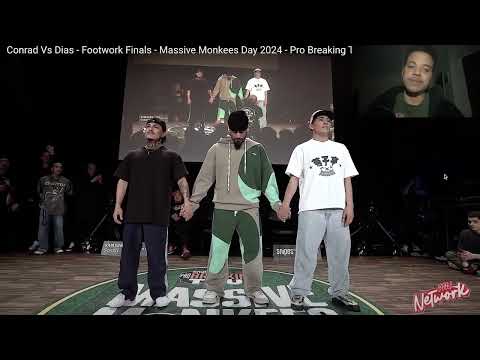 Conrad Vs Dias REACTION Footwork Finals @ Massive Monkees Day 2024 | Zenny Reacts