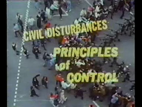 Civil Disturbances: Principles of Control - 1968