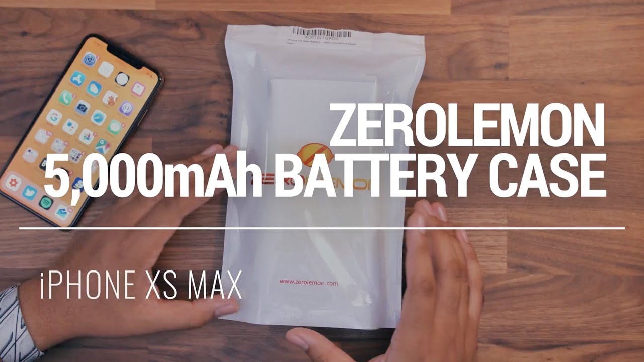 iPhone XS Max 5,000mAh Battery Case! [ZeroLemon]