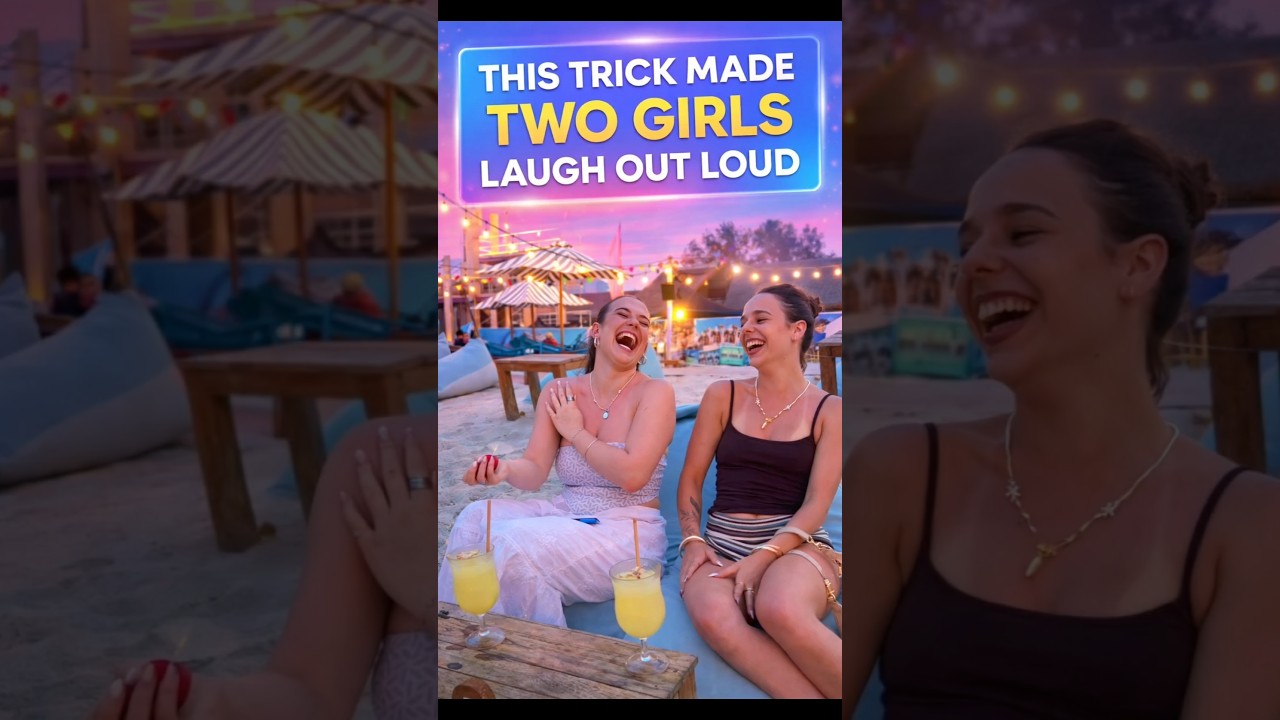 this trick made two girls laugh out loud 😂 #closeupmagic