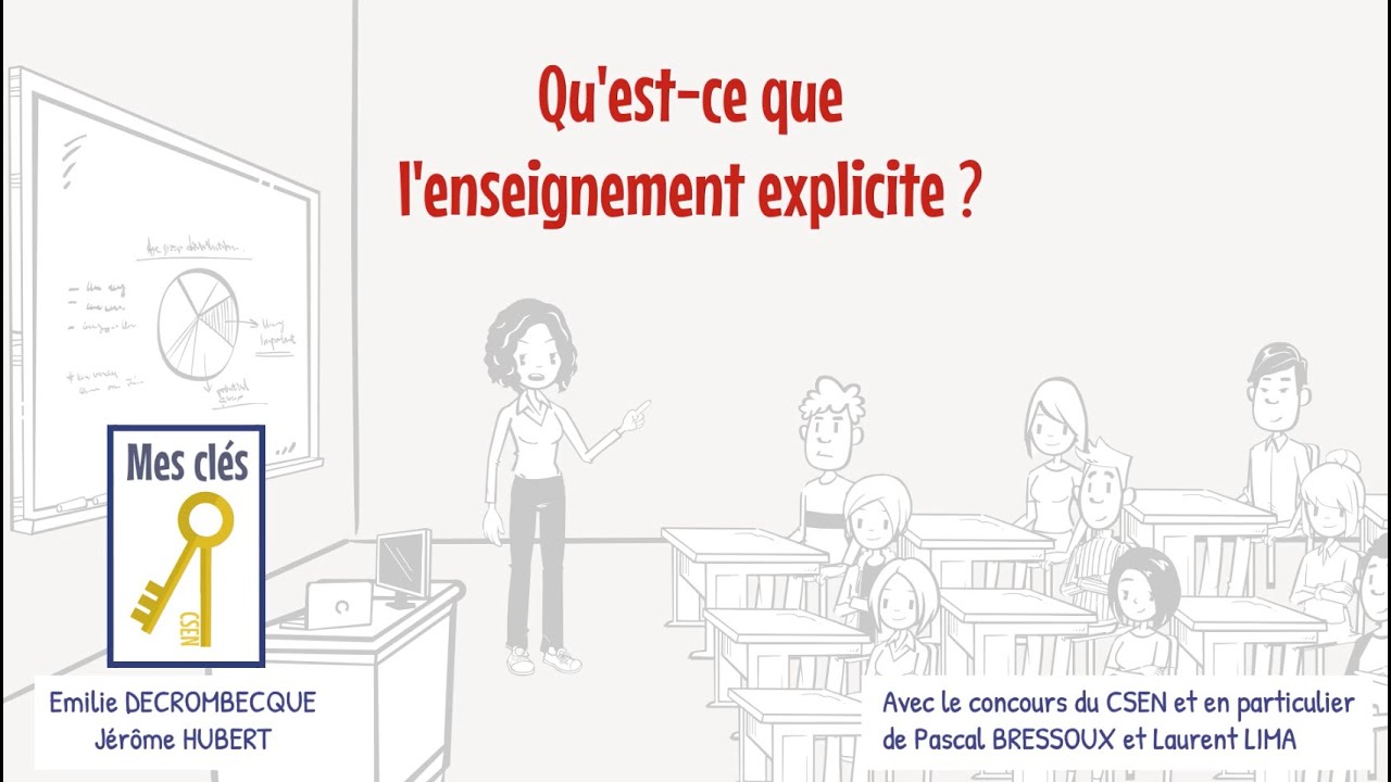 "MES CLÉS" :  "Qu’est-ce que l’enseignement explicite ?"