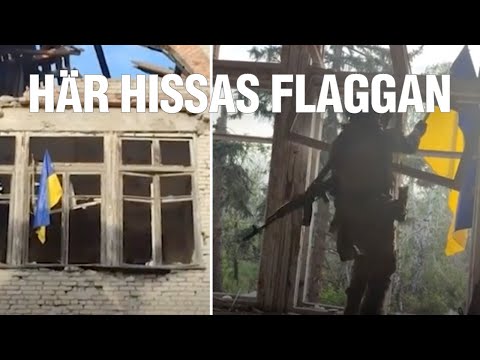 Här firar ukrainarna – uppges tagit tillbaka by