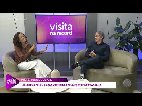 Visita na Record - Prefeitura de Quatá: Marcio Bidoia (1° Bloco - 31/05/2026)