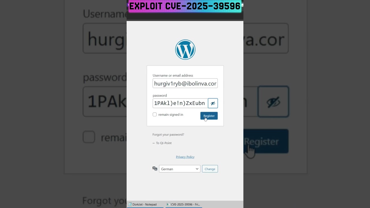 EXPLOIT CVE-2025-39596  #hackingtutorial #websecurity #bugbounty #defacewebsite #belajarhacking