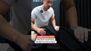 NUMB BACK‼️😱#chiropractic #asmr #shorts #trending