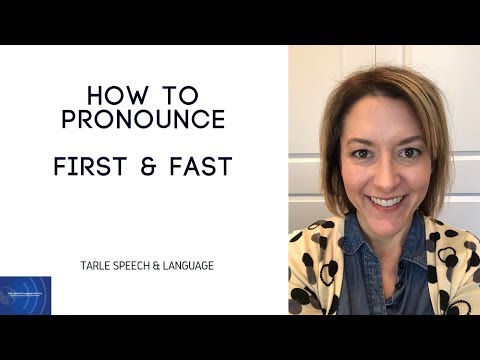 Part of a video titled How to Pronounce FAST & FIRST - English Pronunciation Lesson