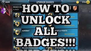 #NBA2K18 HOW TO UNLOCK ALL BADGES IN NBA2K18