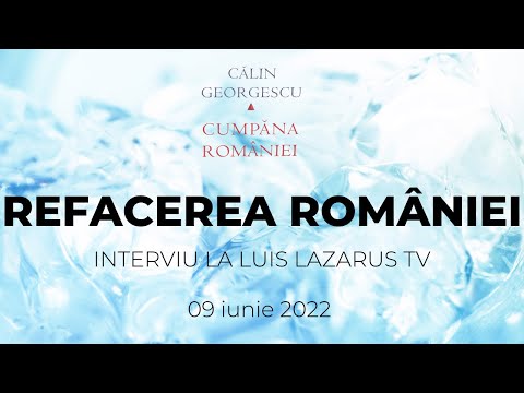 , title : 'Călin GEORGESCU la Luis Lazarus TV (09.06.2022): 🔴CUM SE POATE REFACE ȘI POZIȚIONA MONDIAL ROMÂNIA?🔴'