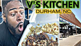 The BEST Soul food Restaurant in Durham Nc? | V’s Kitchen Restaurant | NC Food Review 2021