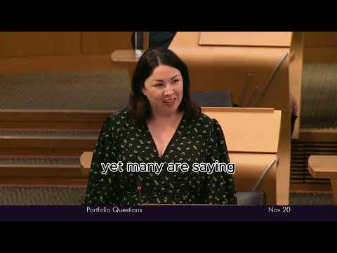 Monica Lennon MSP Speaks On Scotlands Draft Climate Change Plan